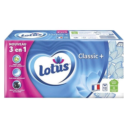Lotus mouchoirs classic lot 12 paquets - LOTUS