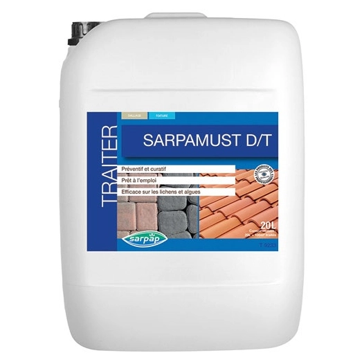 Traitement antimousse dallage et toiture sarpamust 20l - FINDIS EBJ