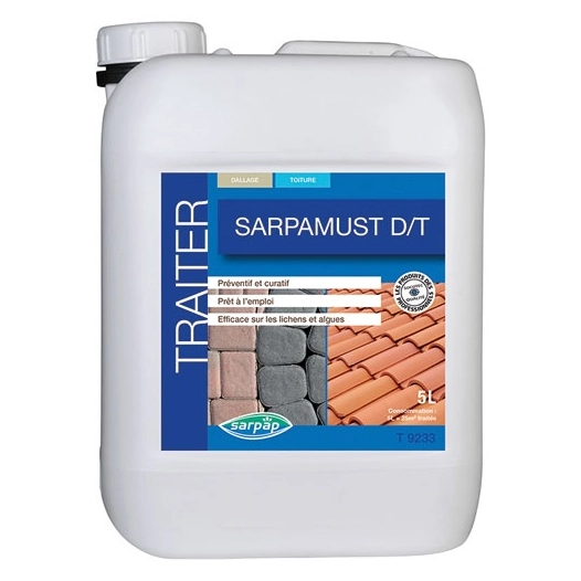 Traitement antimousse dallage et toiture sarpamust 5l - FINDIS EBJ