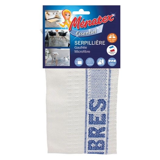 Serpillière gaufrée microfibre 45x50cm - MENATEX