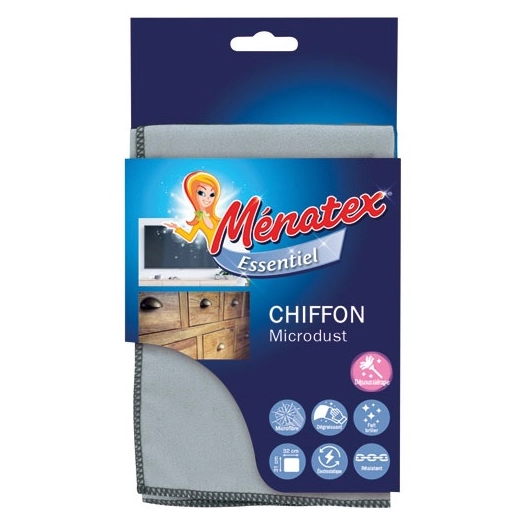 Chiffon microdust à sec 31x32cm spécial écrans - MENATEX