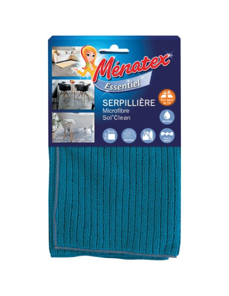 Serpilliere microfibre sol clean 45x50cm - MENATEX