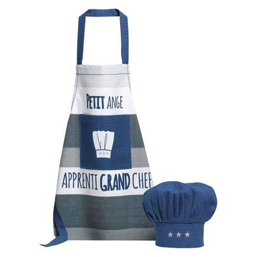 Set Tablier + Toque enfant Indigo - Petit Ange - WINKLER