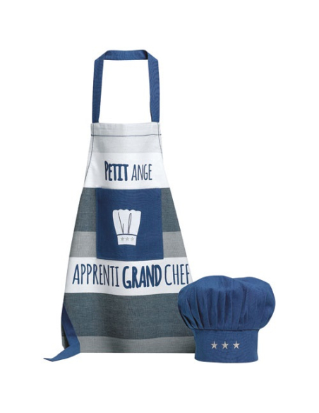 Set Tablier + Toque enfant Indigo - Petit Ange - WINKLER