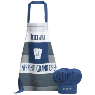 Set Tablier + Toque enfant Indigo - Petit Ange - WINKLER