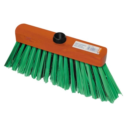 Balai miquet extérieur fibre dure pvc vert - THOMAS