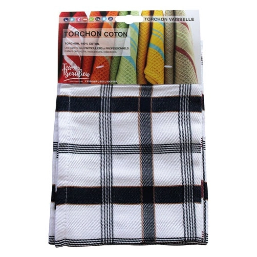 Torchons andrea assortis x3 - TISSAGES DE BEAULIEU