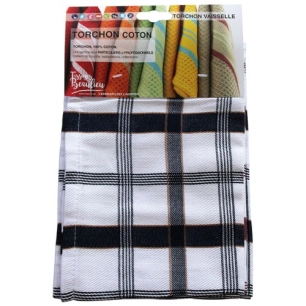 Torchons andrea assortis x3 - TISSAGES DE BEAULIEU