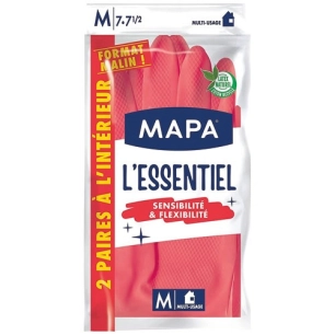 Gants l'essentiel sensibilité & flexibilité m x2 paire - MAPA