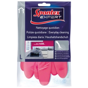 Gants nettoyage latex taille 7 travaux entretien - SPONTEX EXPERT