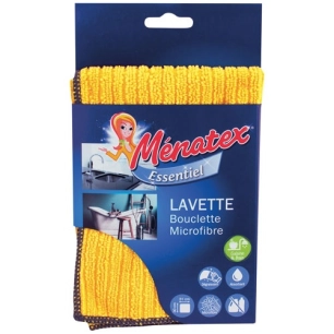 Lavette bouclée microfibre 30x31cm - MENATEX