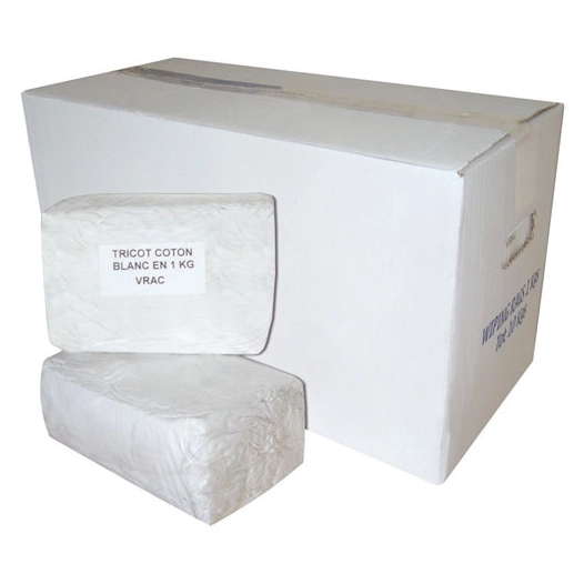 10 Chiffons coton blanc sac 1 kg - GLOBAL HYGIENE