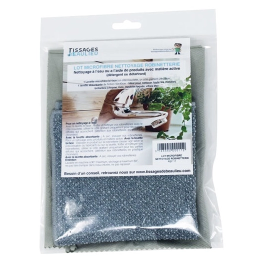 Torchon microfibre robinetterie x2 - TISSAGES DE BEAULIEU