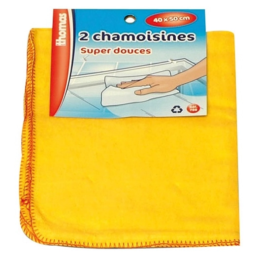 2 CHAMOISINES 40x50CM - THOMAS