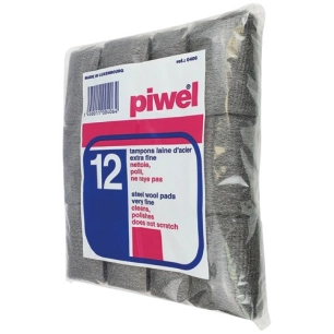 Tampon laine d'acier extrafine grade 00 x12 - TAMPEL