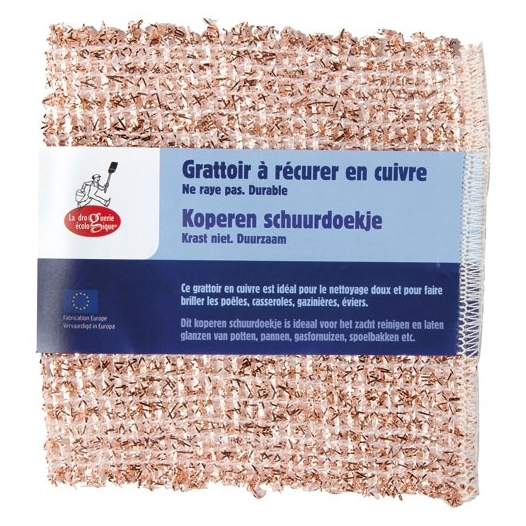 Grattoir à récurer en cuivre - LA DROGUERIE ECOLOGI