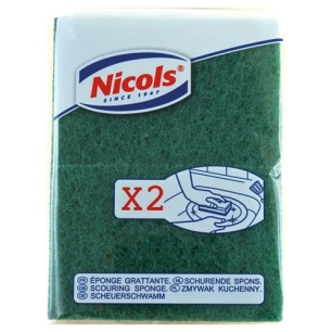 Eponge grattante verte eco x2 - NICOLS