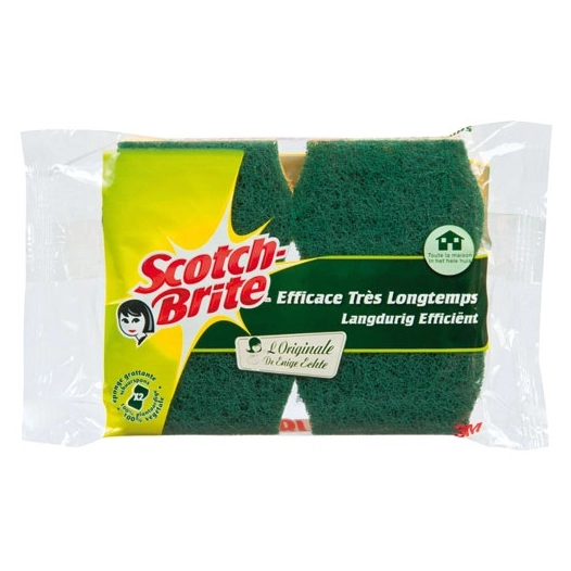 Tampon s/éponge scotch-brite verte x2 - SCOTCH-BRITE