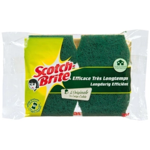 Tampon s/éponge scotch-brite verte x2 - SCOTCH-BRITE