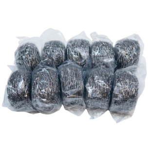 Éponge boule inox 60g x10 500909 - NICOLS