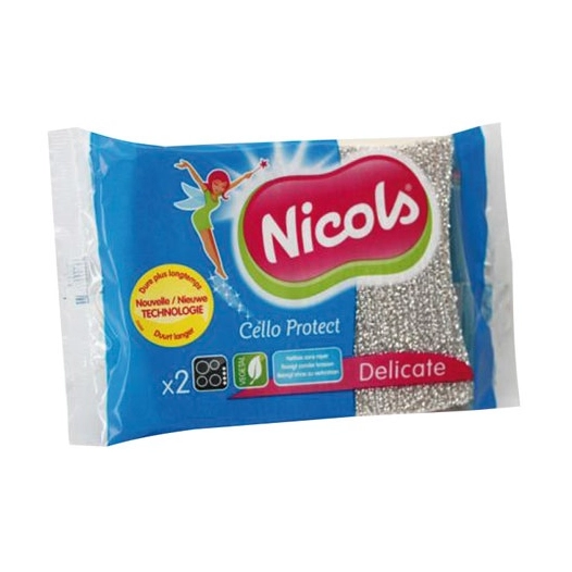 Tampons éponge x2 surface delicate 505757 - NICOLS