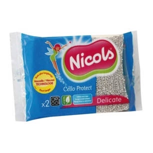 Tampons éponge x2 surface delicate 505757 - NICOLS