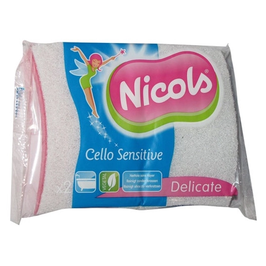 Tampon blanc s/éponge cello sensitive x2 - NICOLS