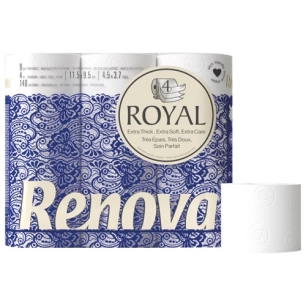 7 Papier WC 9 rouleaux blanc 4 plis royal - RENOVA