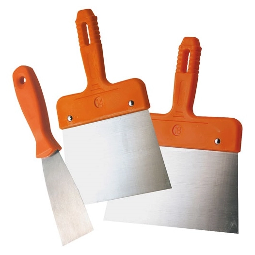 Set de 3 couteaux inox à enduire et à gratter - FISCHER DAREX