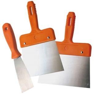 Set de 3 couteaux inox à enduire et à gratter - FISCHER DAREX