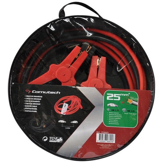 Câbles de démarrage 25 mm en sachet - COMUTECH