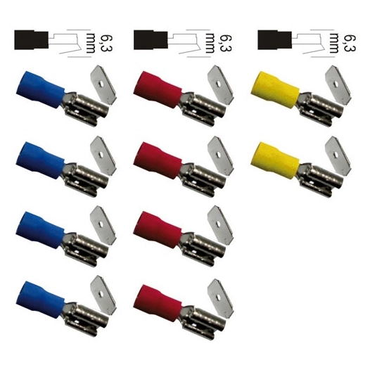 Cosses clips mâle / femelle assorties blister de 10 - ZENITECH