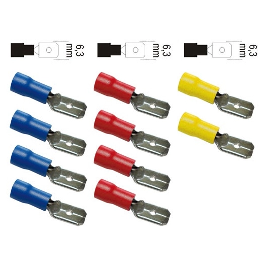 Cosses clips males assorties blister - ZENITECH