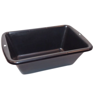 Auge maçon 12l polyéthylène noir 4210012 A - SAVY