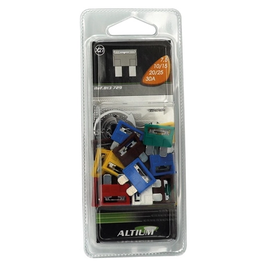 Assortiment de 21 fusibles auto enfichables - ALTIUM