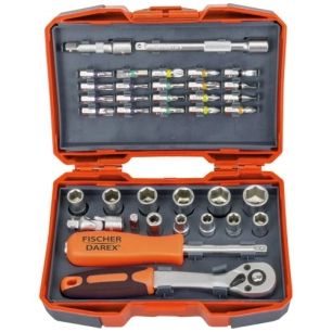 Coffret douilles et embouts 1/4 38 pièces - FISCHER DAREX