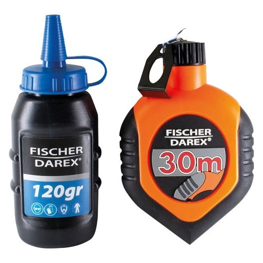 Cordeau à tracer 30m poudre bleue 120 grammes - FISCHER DAREX