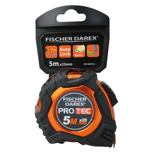 Mesure pro 5m autobloquante ruban large 25mm - PROTEC