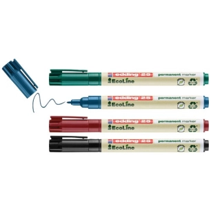 Marqueur trait fin 1mm permanent ecoline étui assorti de 4 - EDDING