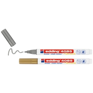 Marqueur craie liquide blister de 2 or et argent - EDDING