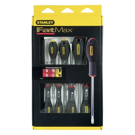 Tournevis Fatmax jeu de 8 pièces + ratelier - FATMAX