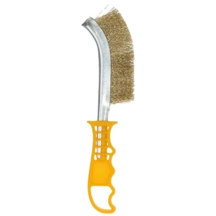 Brosse main plastique manche jaune laiton 260x40 Norton - NORTON