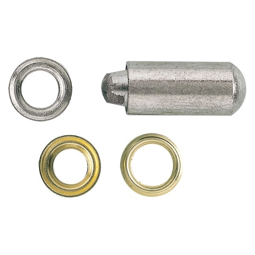 Oeillet bâche avec jeu pose laiton Ø10mm blister 25 - CHAPUIS