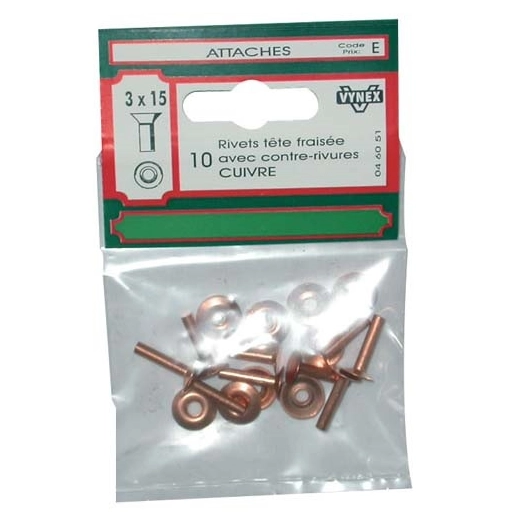 Rivet t.f. cuivre 4x20 - VYNEX
