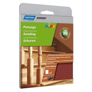Toile abrasive superflex grain 80 x3 sc - NORTON