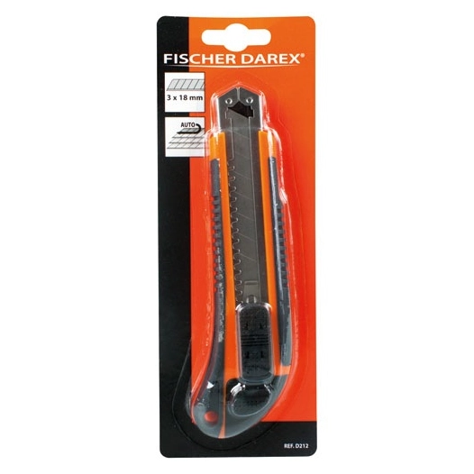 Cutter 18mm 6 lames blister - FISCHER DAREX