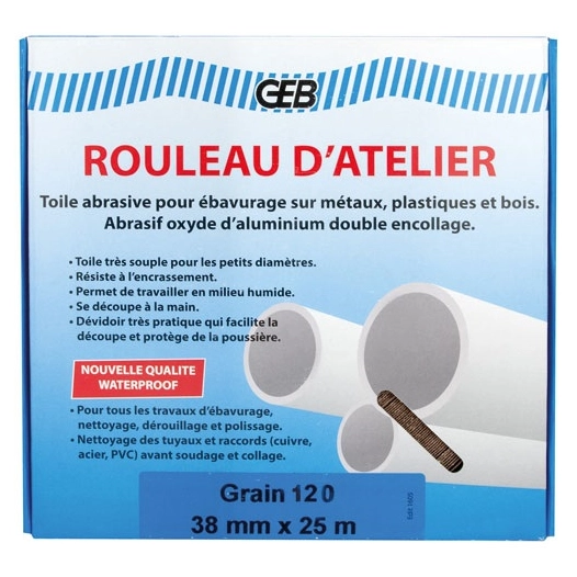 Rouleau atelier waterproof 38mmx25 m - GEB
