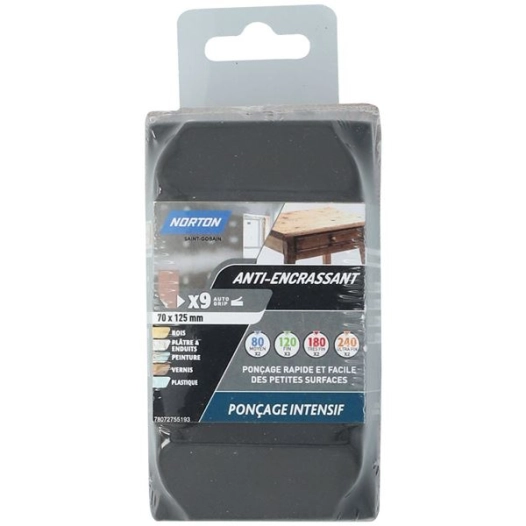 cale autoaggripante 70x125 + 9 patins antiencrassants gr - NORTON