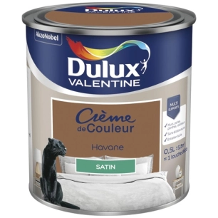 Valentine crème de couleur satin 0.5l havane - DULUX VALENTINE