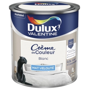 Valentine crème de couleur mat 0.5l blanc - DULUX VALENTINE